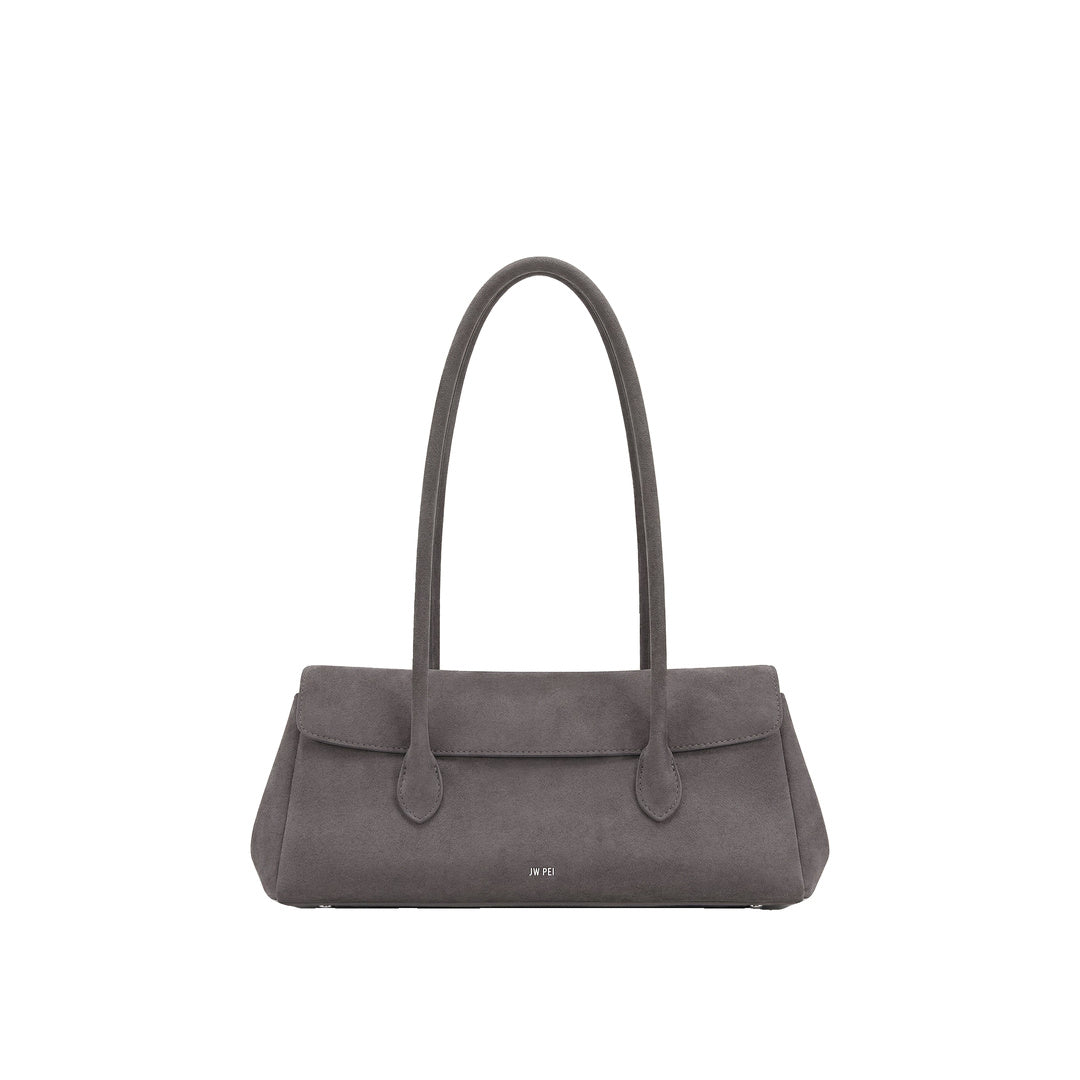 JW PEI Solenne Faux Suede East-West Shoulder Bag - Taupe
