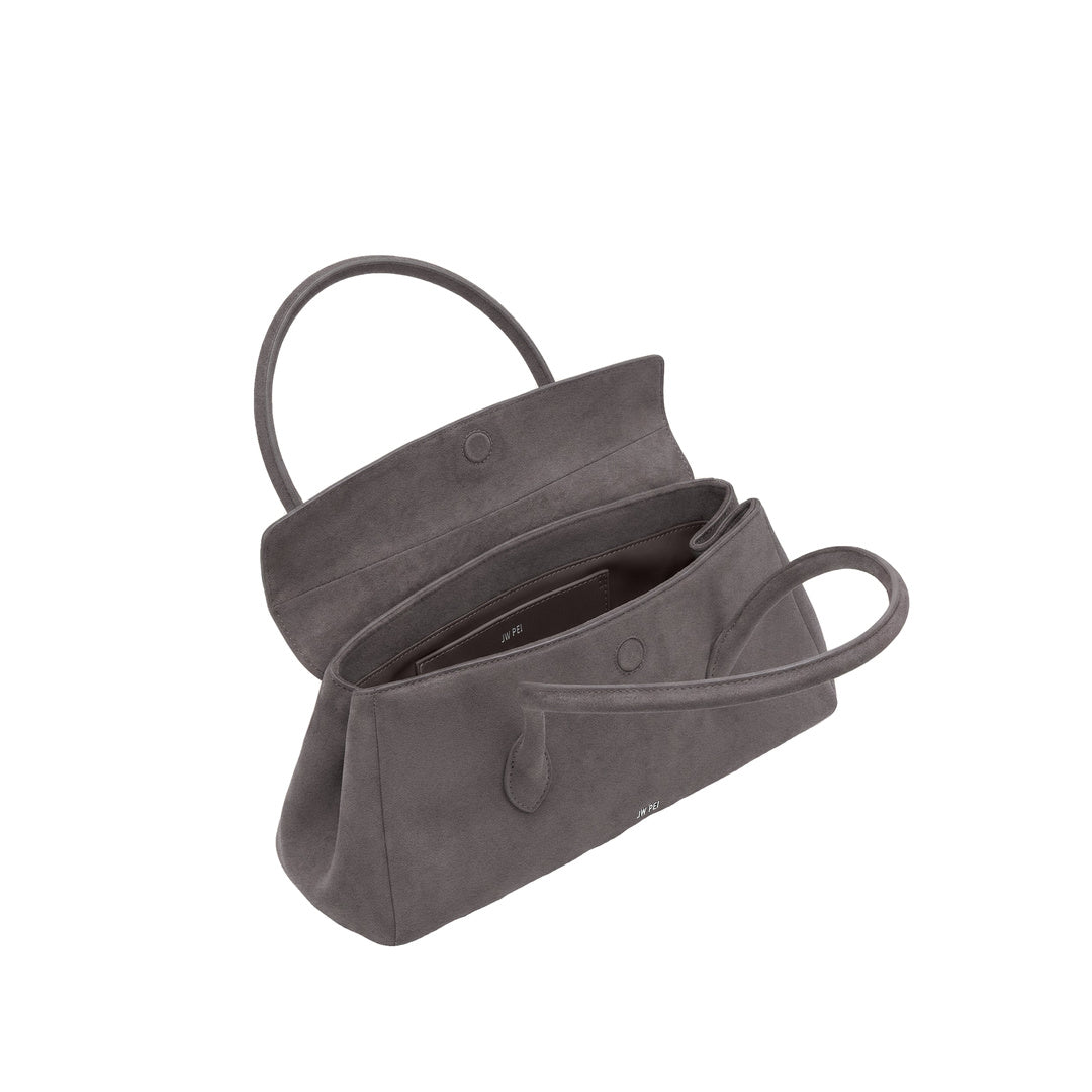 JW PEI Solenne Faux Suede East-West Shoulder Bag - Taupe