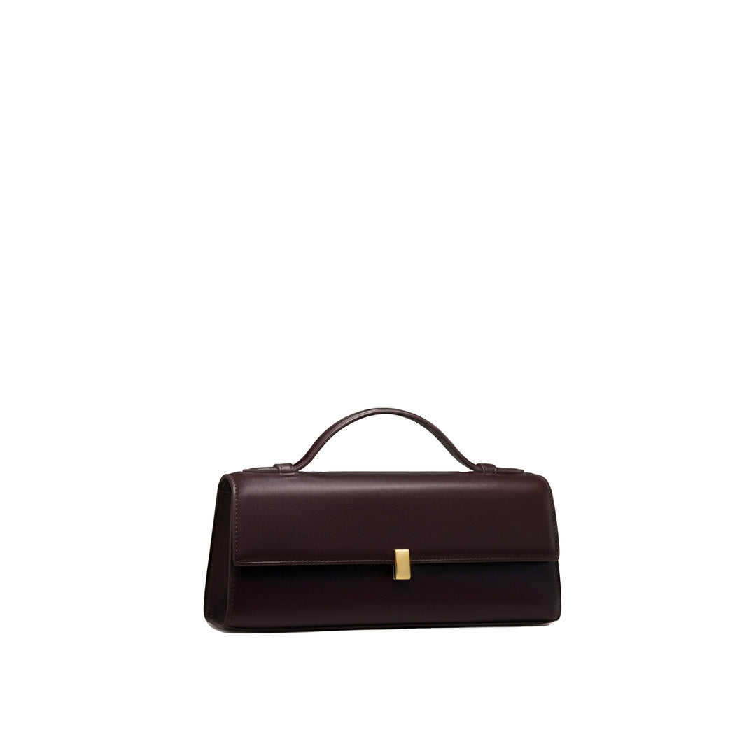 JW PEI Delphine Flap Top Handle Bag - Dark Brown
