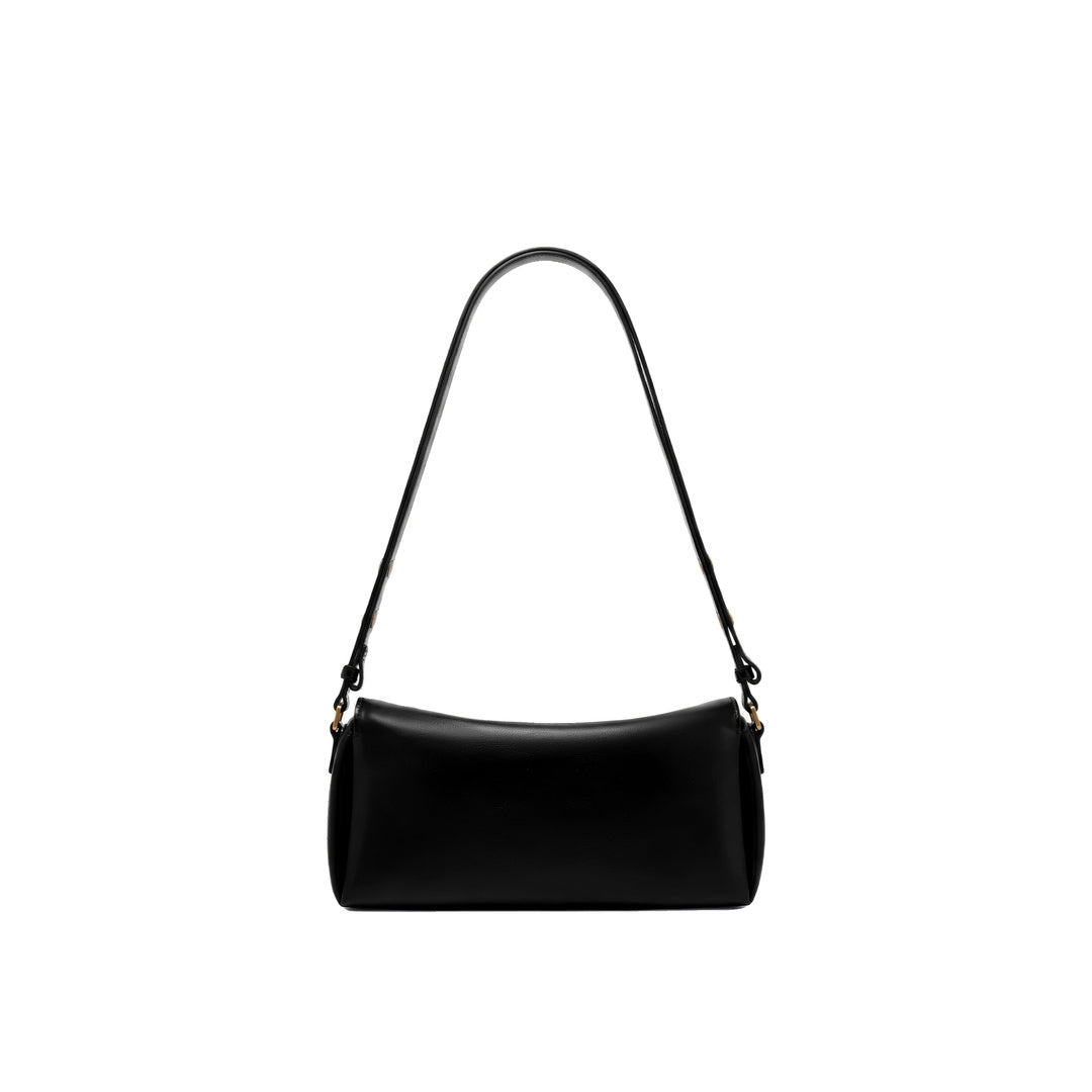 JW PEI Lucia Asymmetric Flap Shoulder Bag - Black