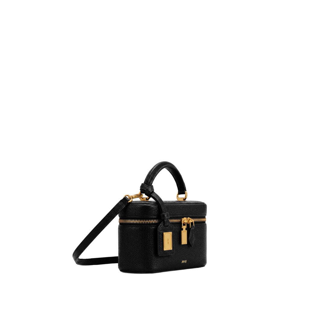 JW PEI Cleo Box Shape Top Handle Bag - Ink Black