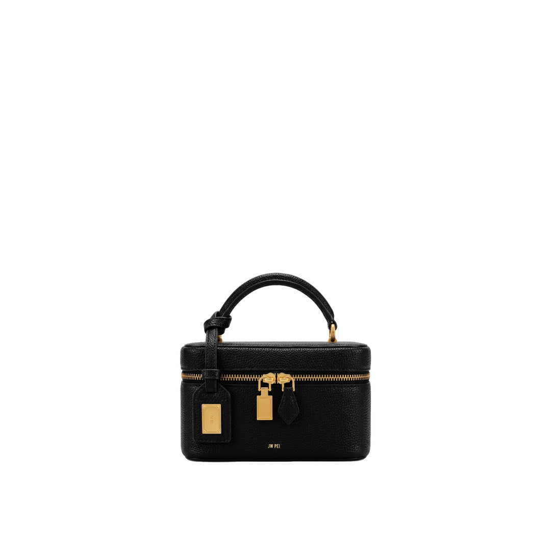 JW PEI Cleo Box Shape Top Handle Bag - Ink Black