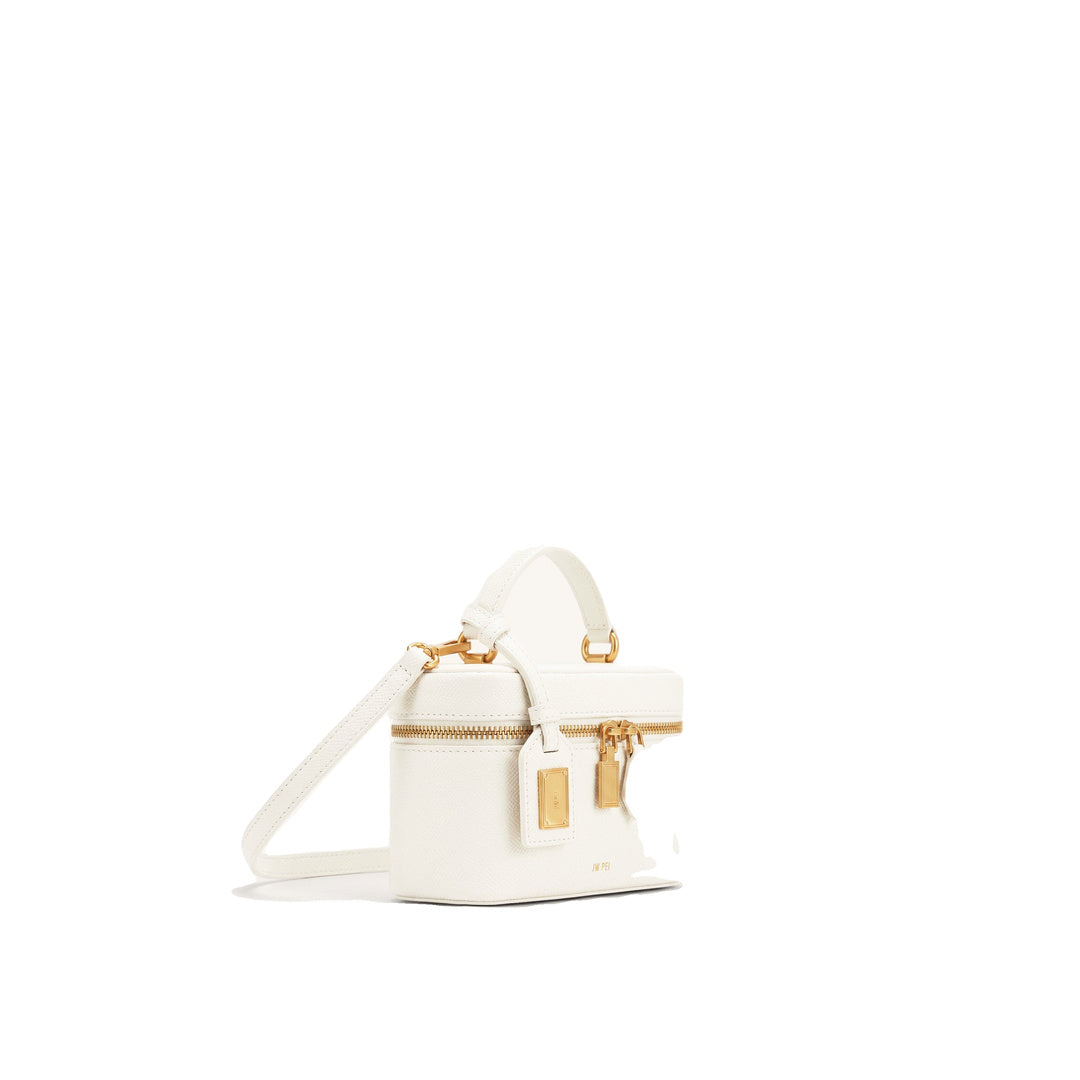 JW PEI Cleo Box Shape Top Handle Bag - Off-white