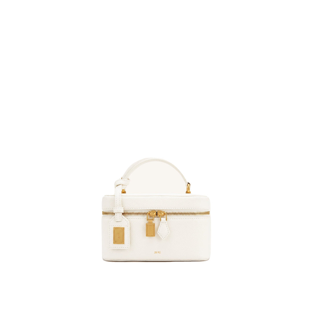 JW PEI Cleo Box Shape Top Handle Bag - Off-white