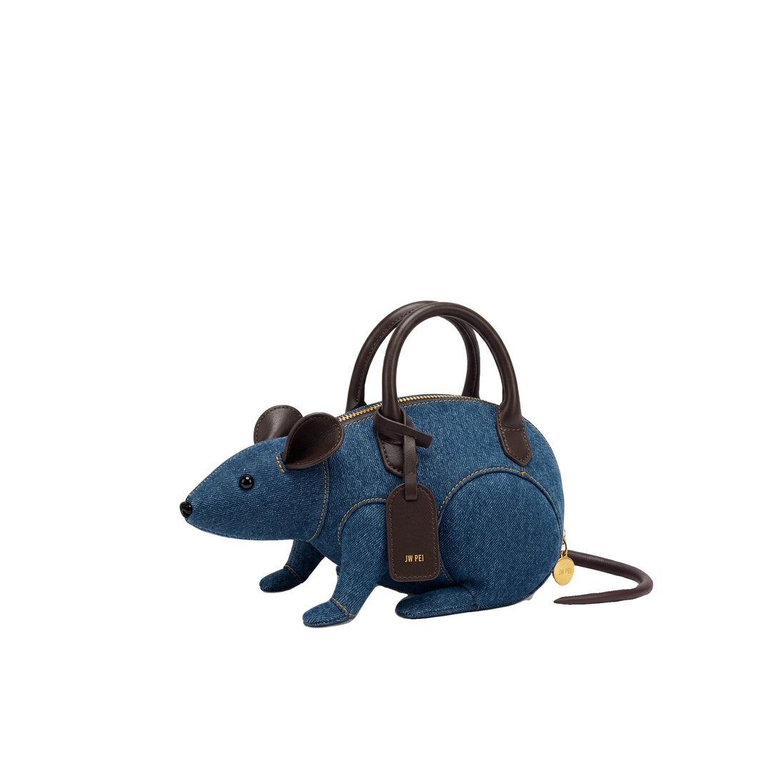 JW PEI Mia Mouse Top Handle Bag - Blue Denim