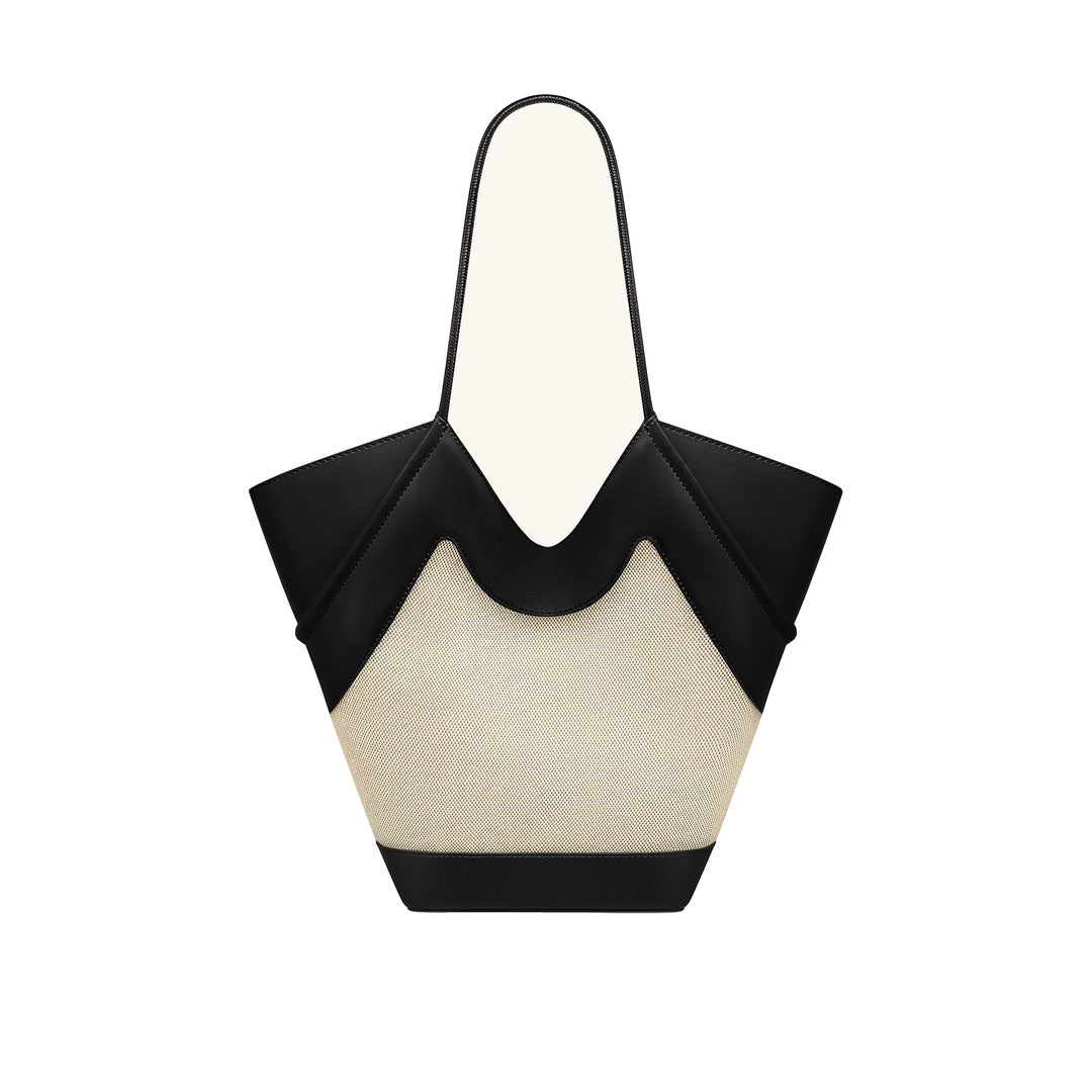 JW PEI Maribel Panel Tote Bag - Black Canvas