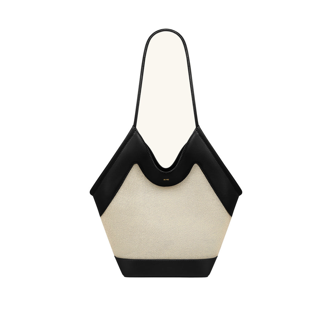 JW PEI Maribel Panel Tote Bag - Black Canvas
