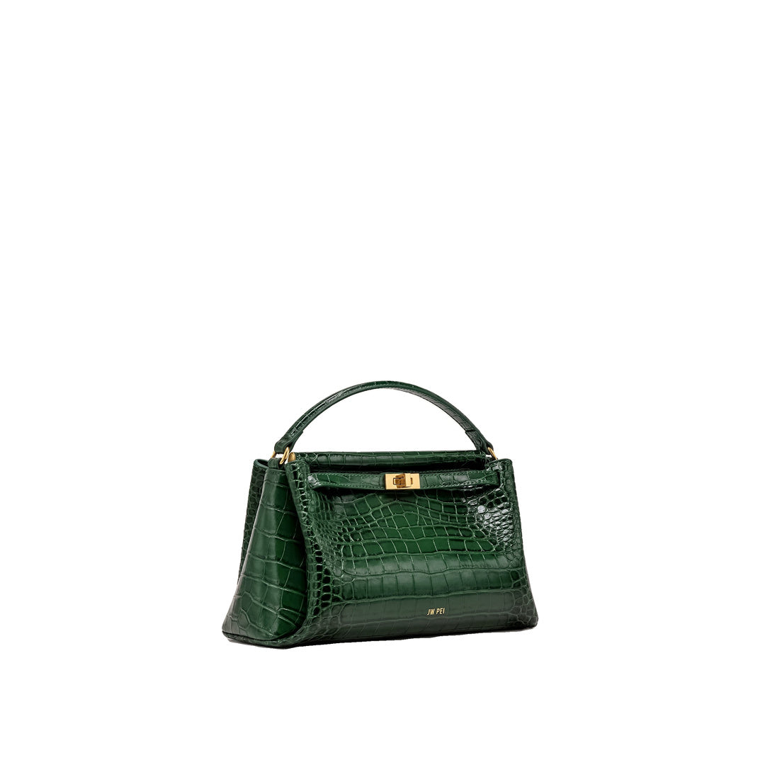 JW PEI Carmen Top Handle Bag - Forest Green Croc