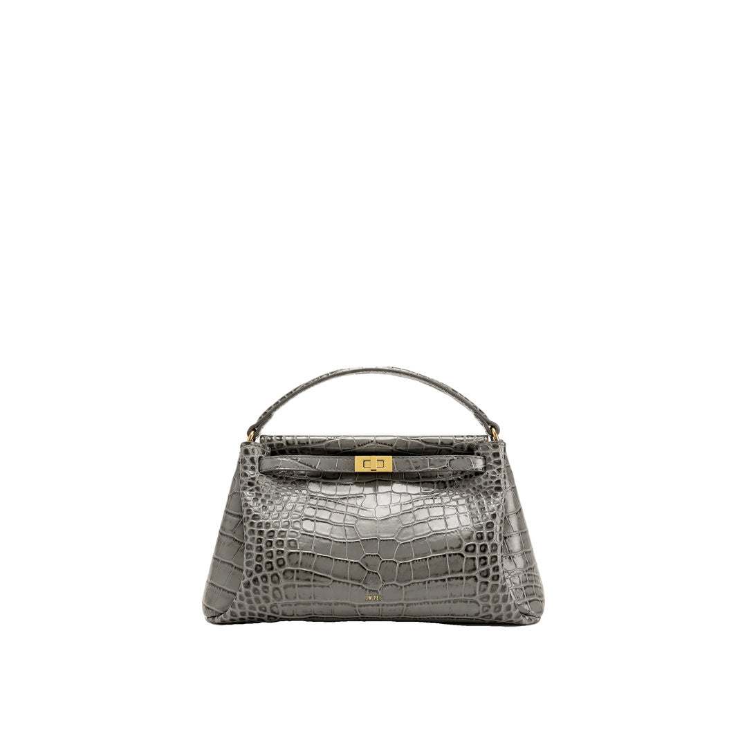 JW PEI Carmen Top Handle Bag - Grey Croc