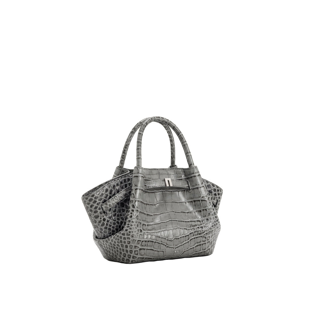 JW PEI Hana Mini Tote Bag - Grey Croc