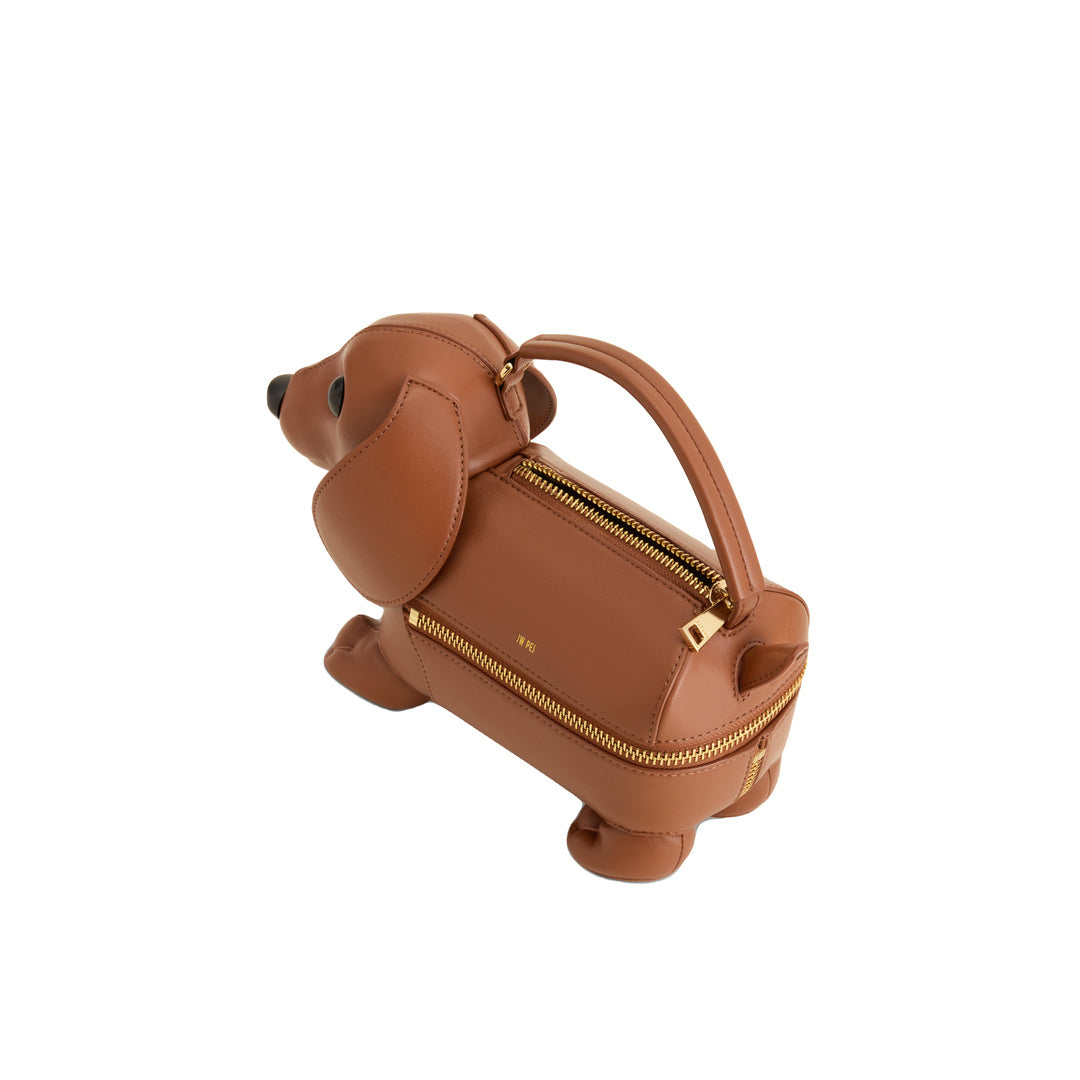 JW PEI Emilia Dog-Shaped Bag - Brown