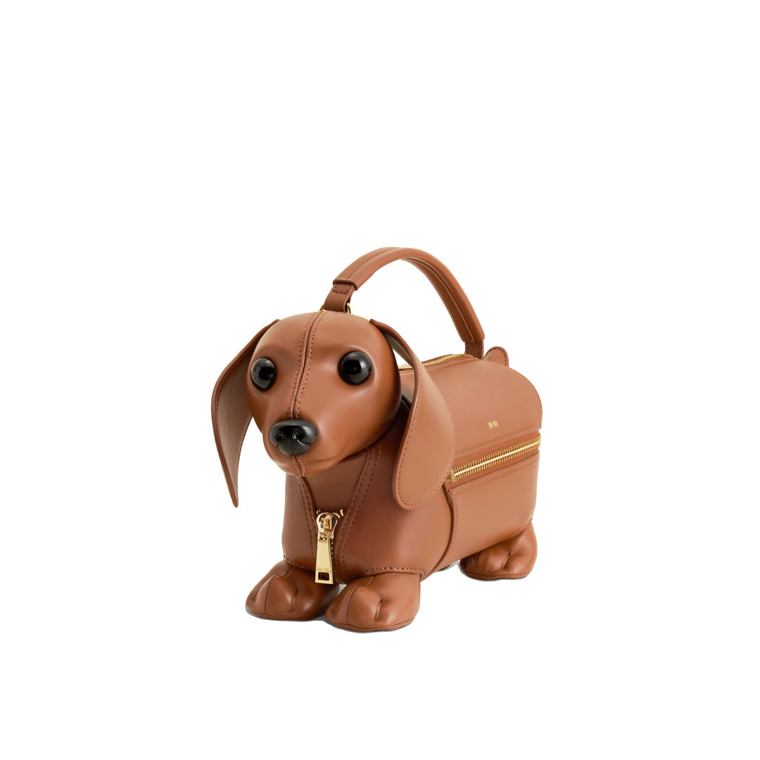 JW PEI Emilia Dog-Shaped Bag - Brown