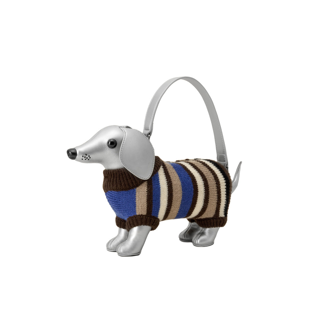 JW PEI Addison Dachshund Handbag - Silver
