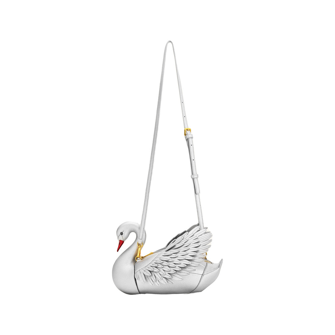 JW PEI Alani Swan Shaped Crossbody Bag - Silver