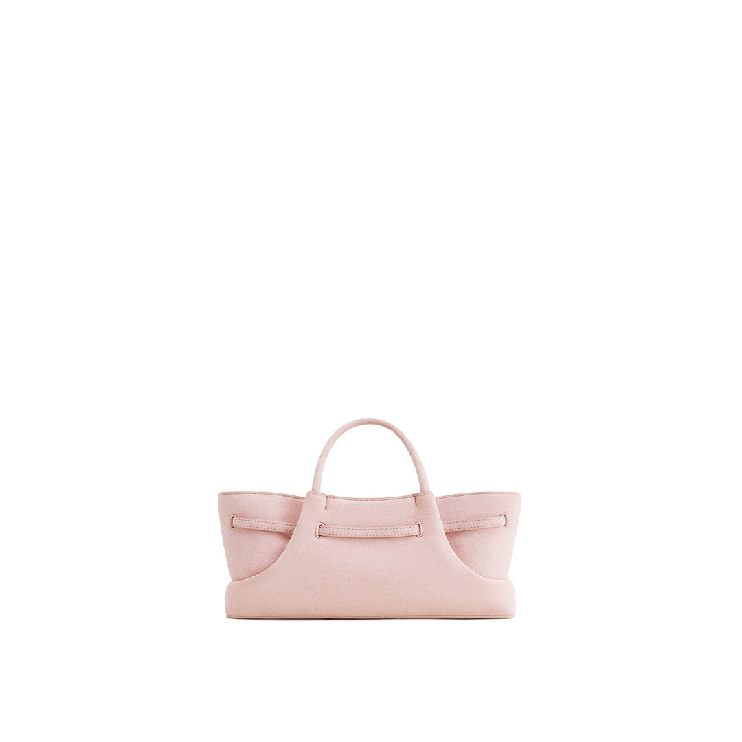 JW PEI Maeve Dachshund Metal Charm Faux Suede Tote Bag - Pink
