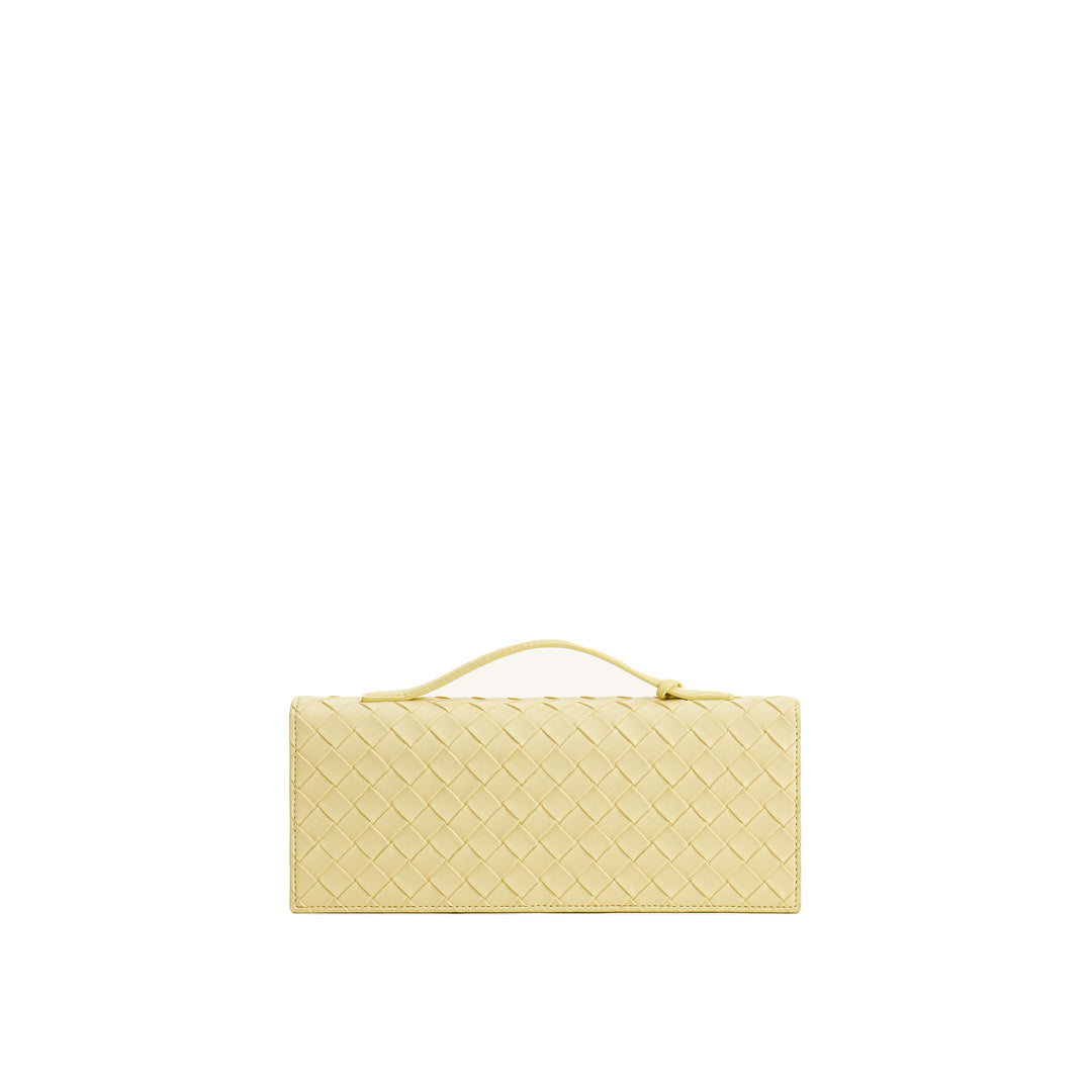 JW PEI Celeste Woven Textured Envelope Top Handle Bag - Yellow