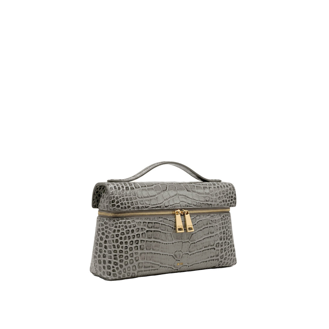 JW PEI Thea Top Handle Bag - Grey Croc