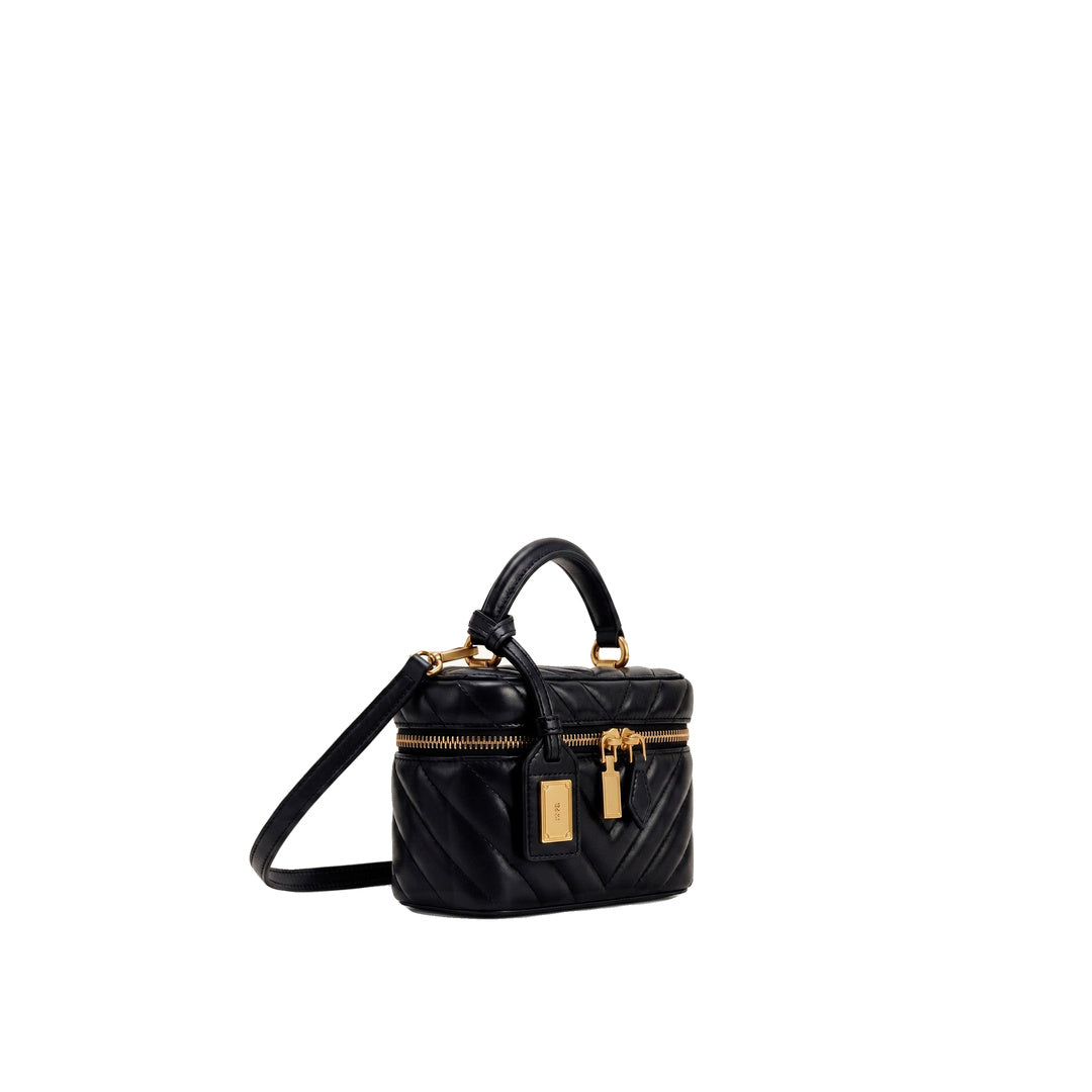 JW PEI Cleo Box Shape Top Handle Bag - Charcoal Black