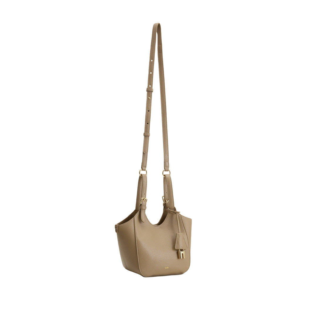 JW PEI Ines Padlock Tote Bag - Gray Beige