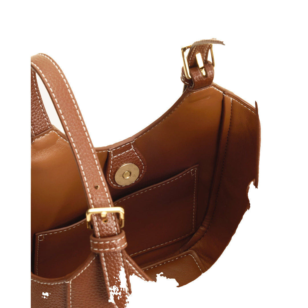 JW PEI Ines Padlock Tote Bag - Chocolate Brown