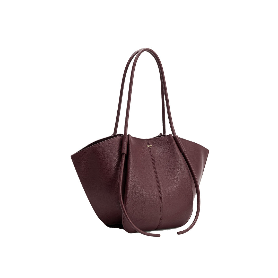 JW PEI Nala Wide Tote Bag - Deep Burgundy