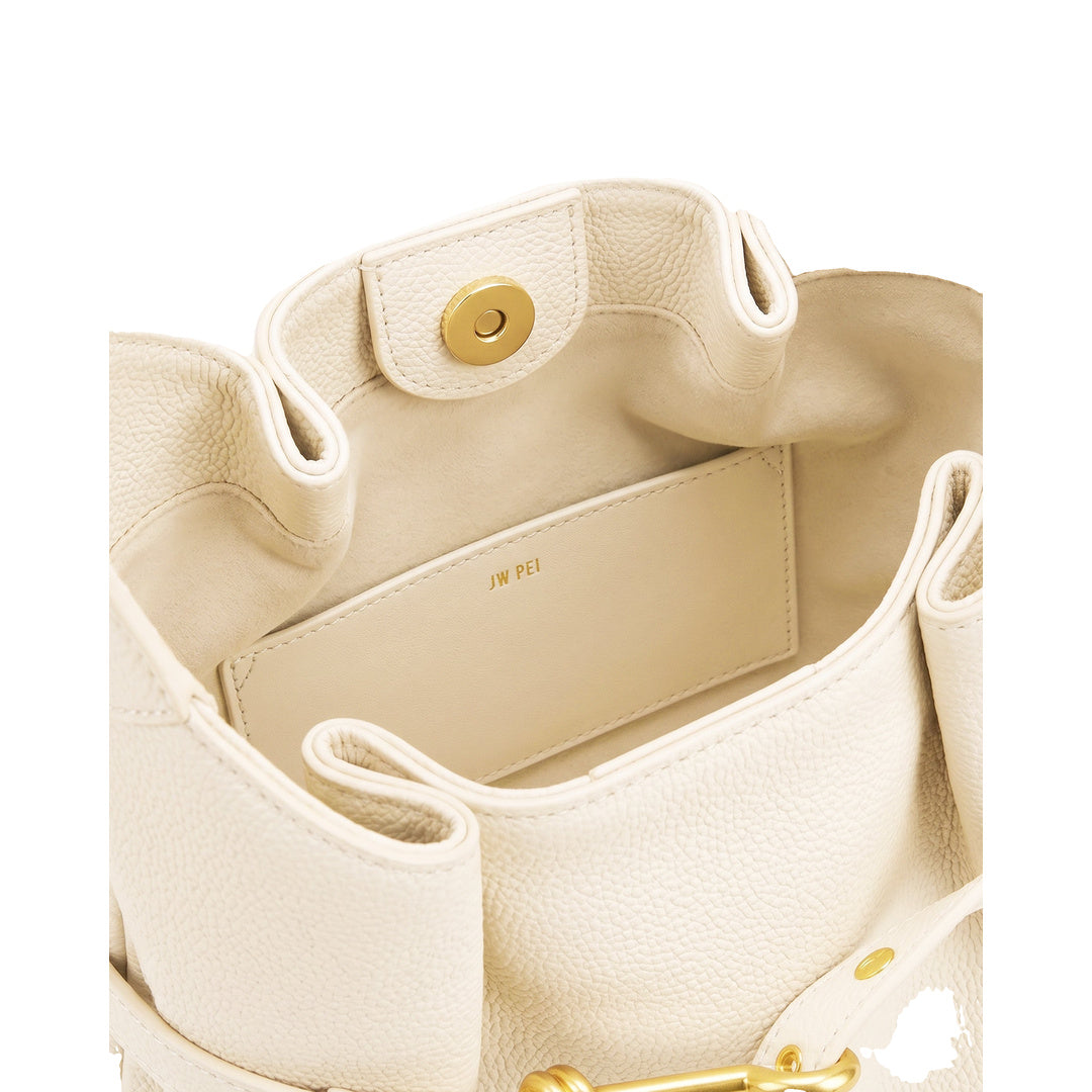 JW PEI Alina Pebbled Hobo Bag - White