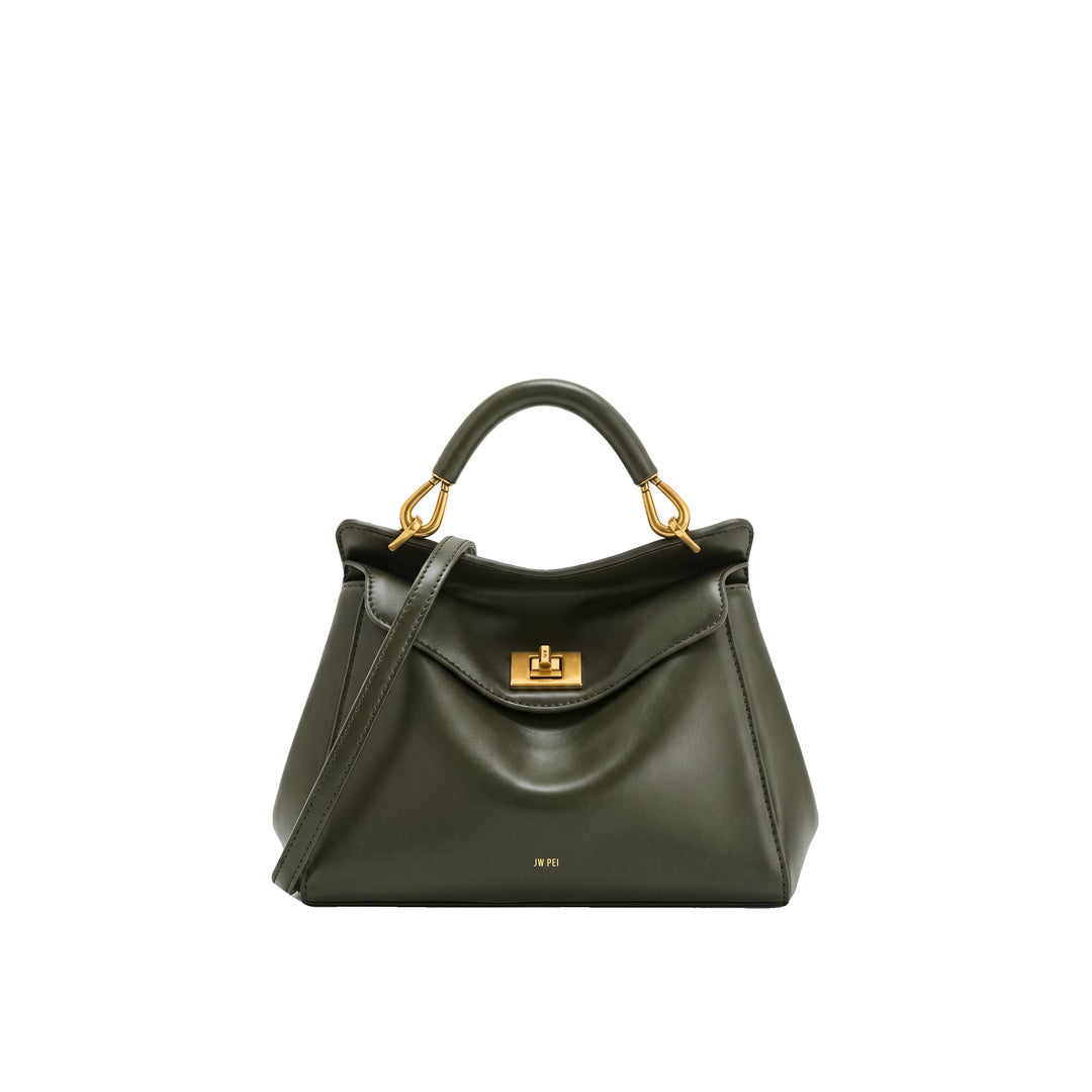 JW PEI Lucia Classic Top Handle Bag - Dark Olive Green