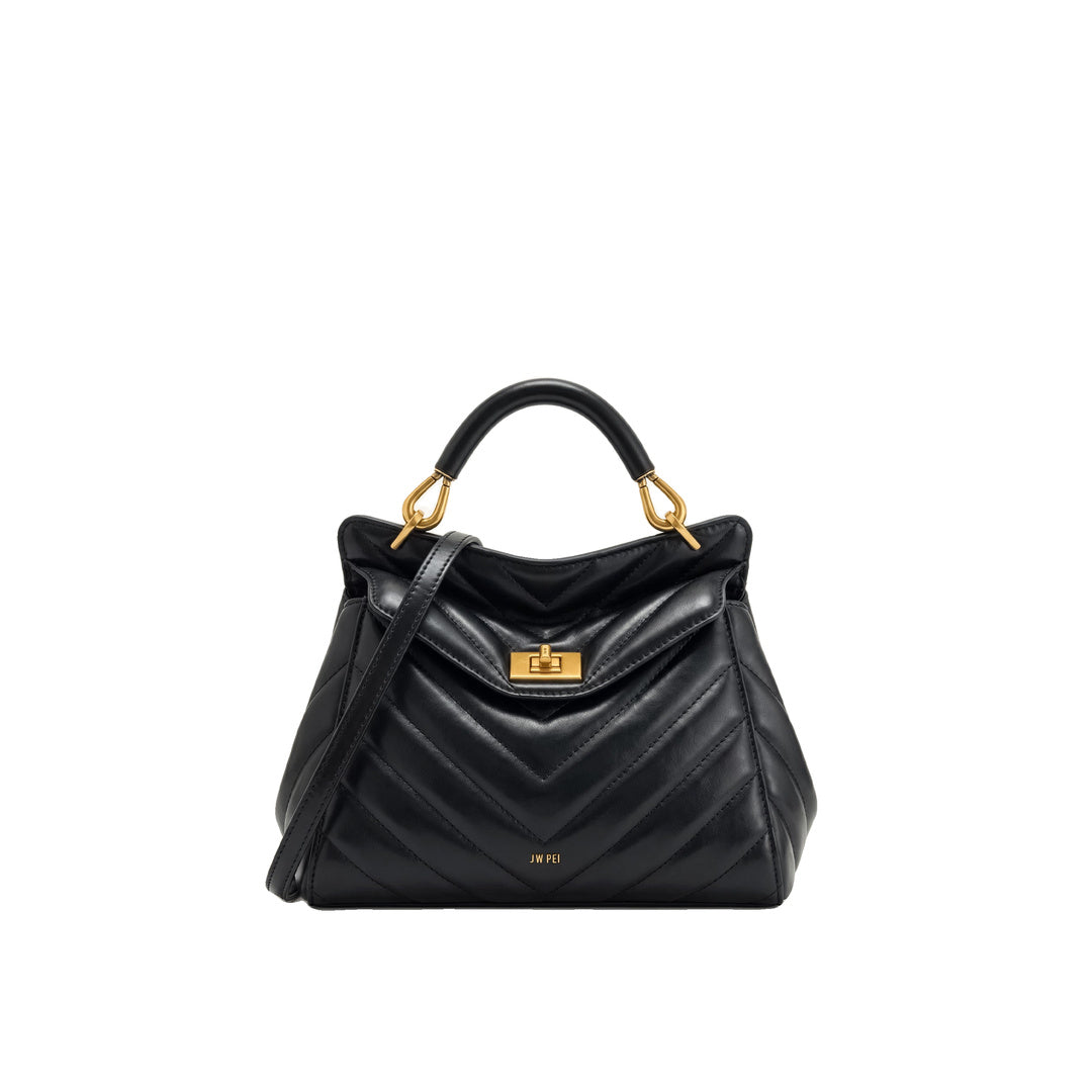 JW PEI Lucia Classic Top Handle Bag - Jet Black