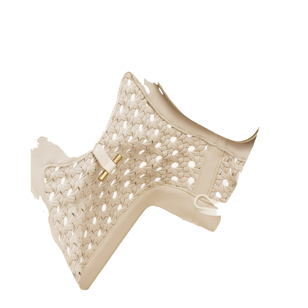 JW PEI Maribel Woven Panel Tote Bag - Ivory