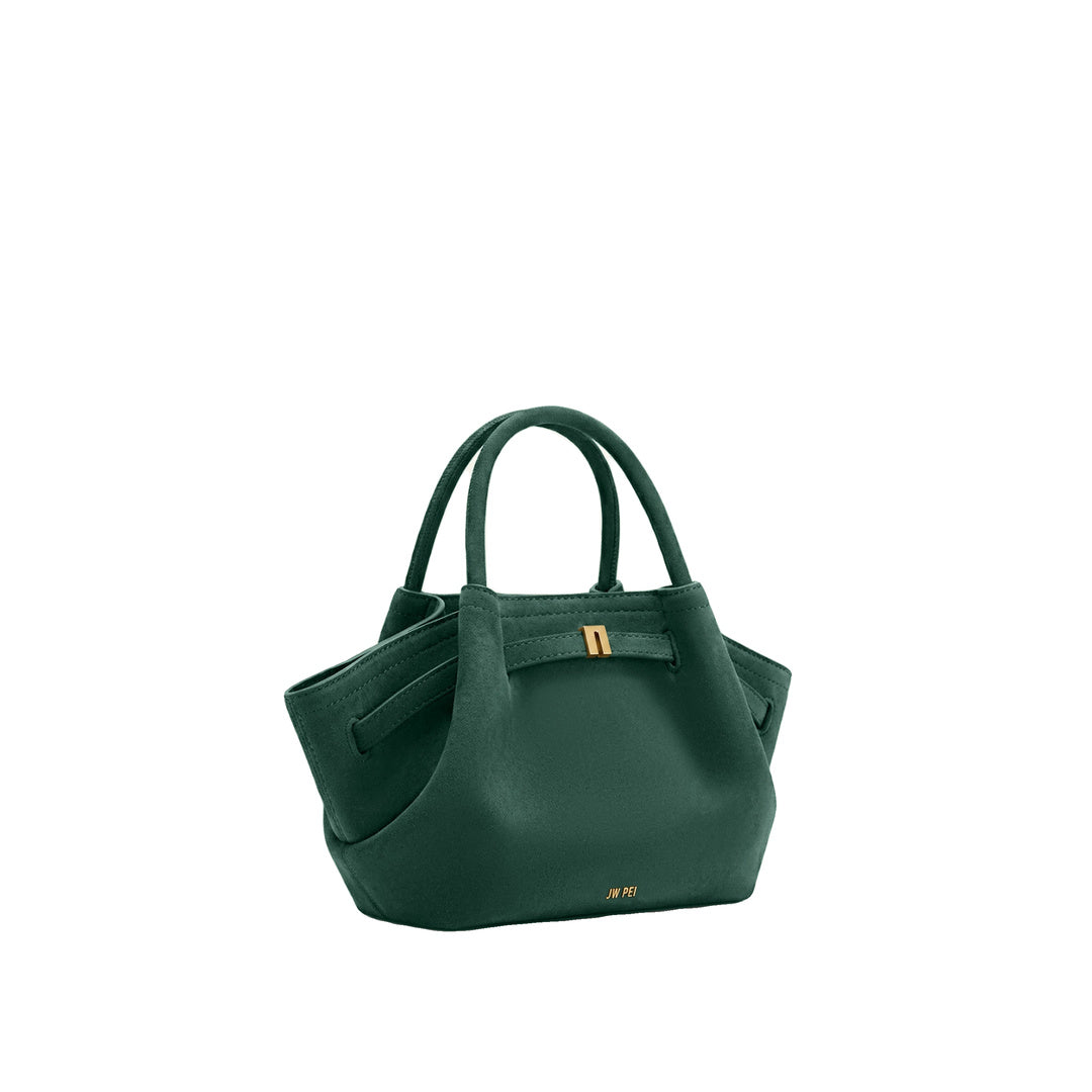 JW PEI Hana Mini Faux Suede Tote Bag - Forest Green