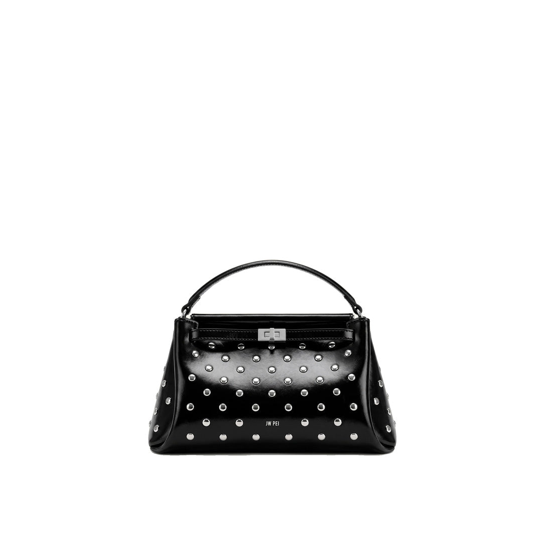JW PEI Carmen Studded Top Handle Bag - Ink Black