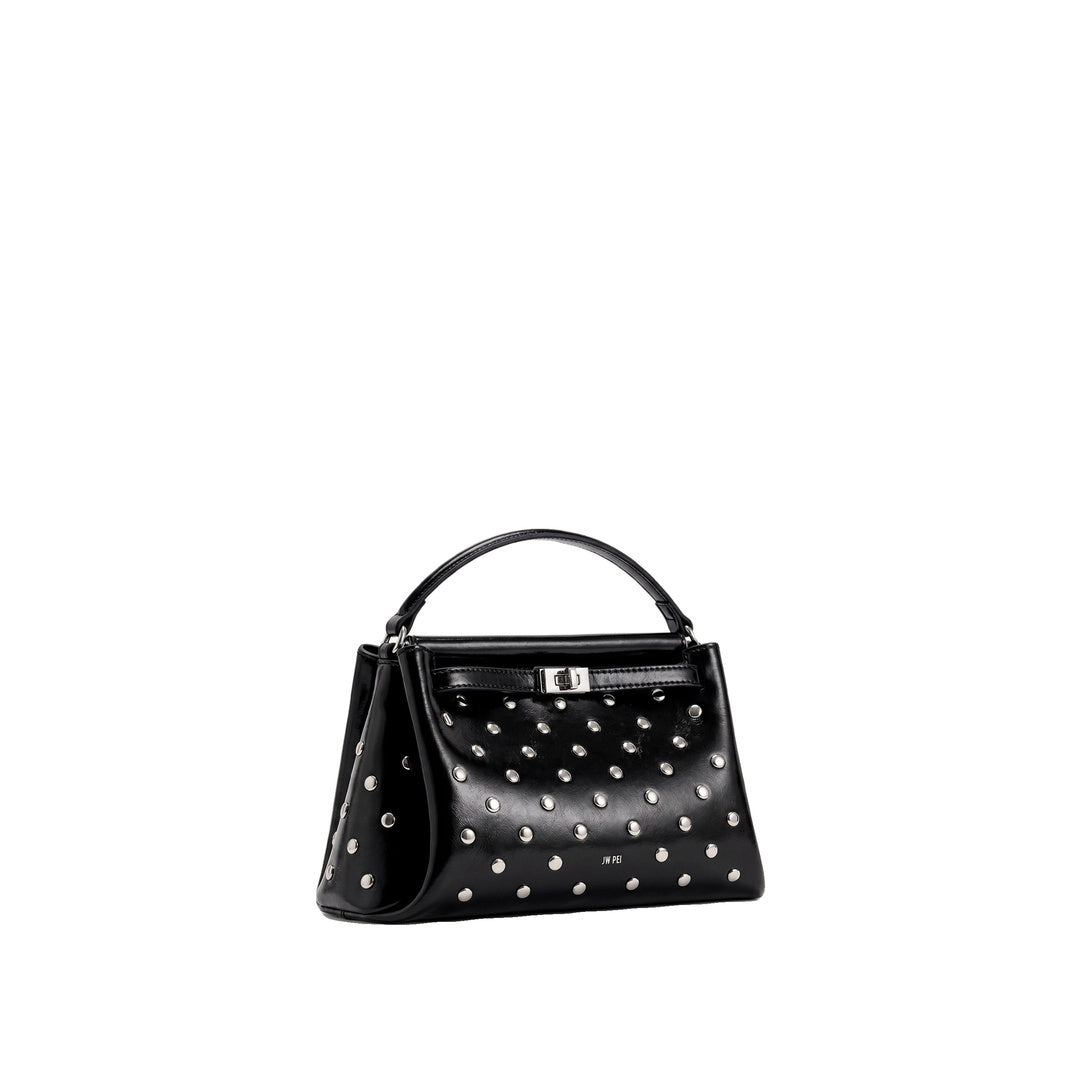 JW PEI Carmen Studded Top Handle Bag - Ink Black
