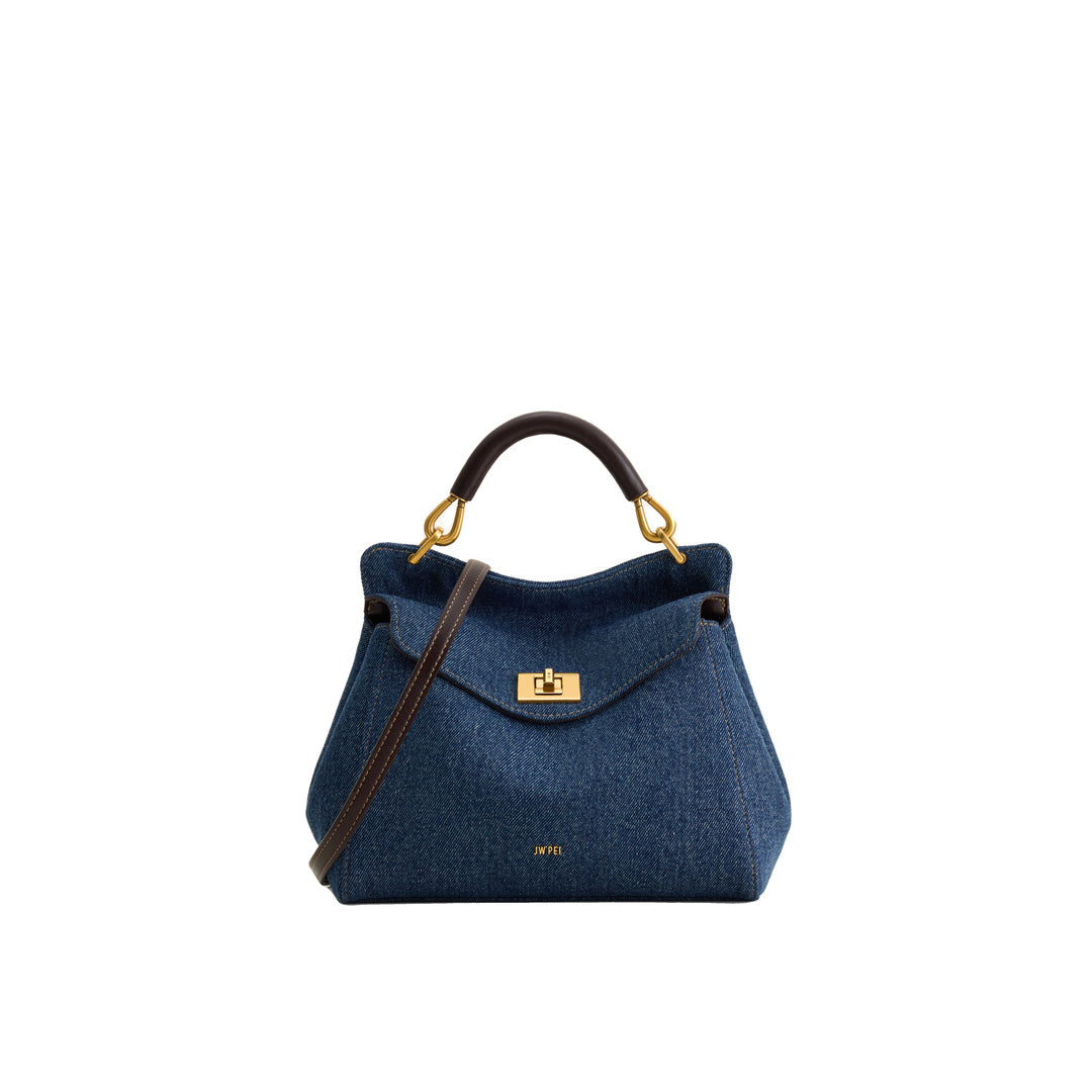 JW PEI Lucia Classic Handbag - Blue Denim