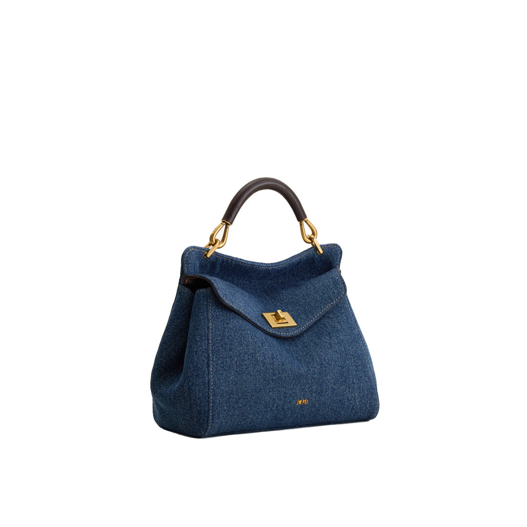 JW PEI Lucia Classic Handbag - Blue Denim