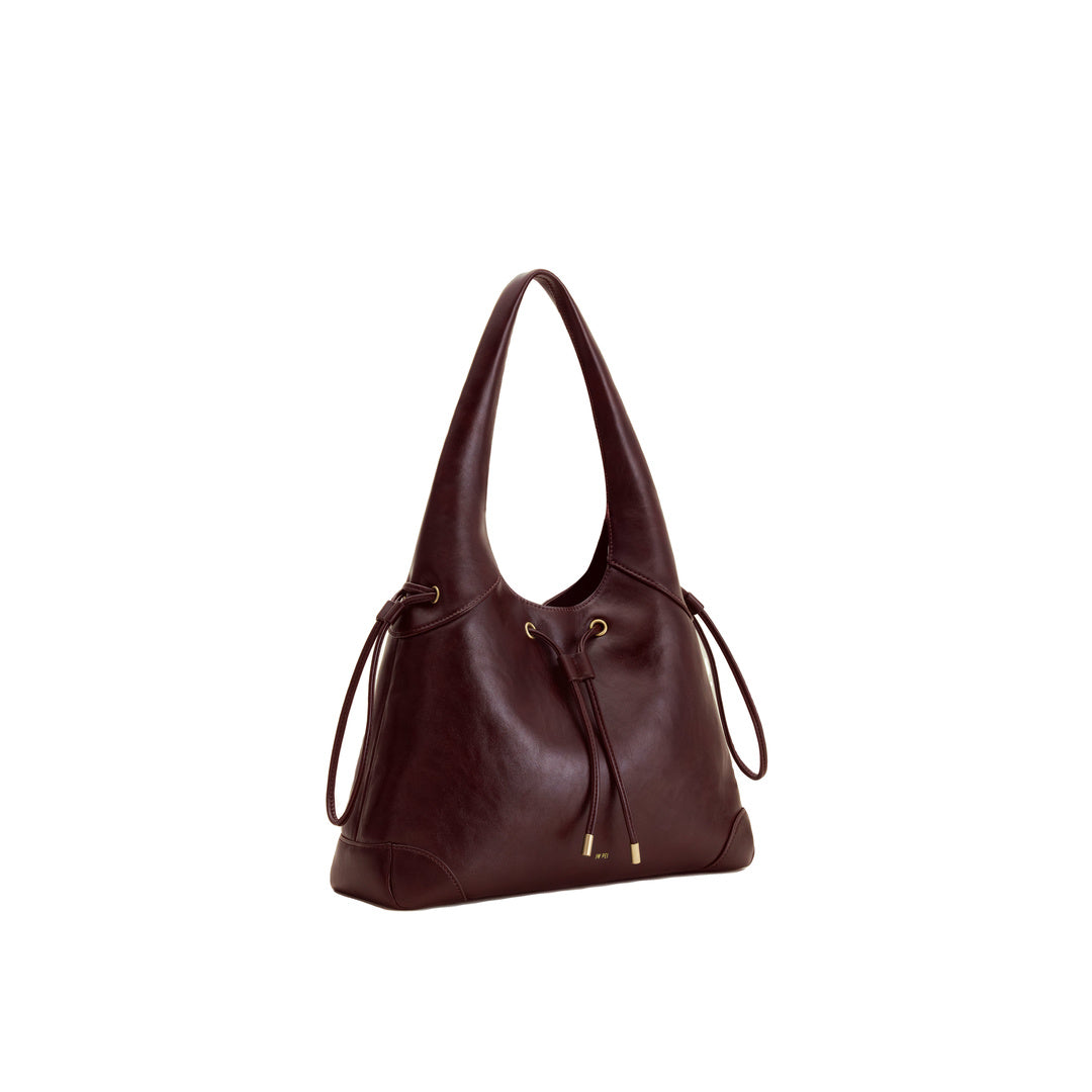 JW PEI Celandra Drawstring Hobo Bag - Deep Burgundy