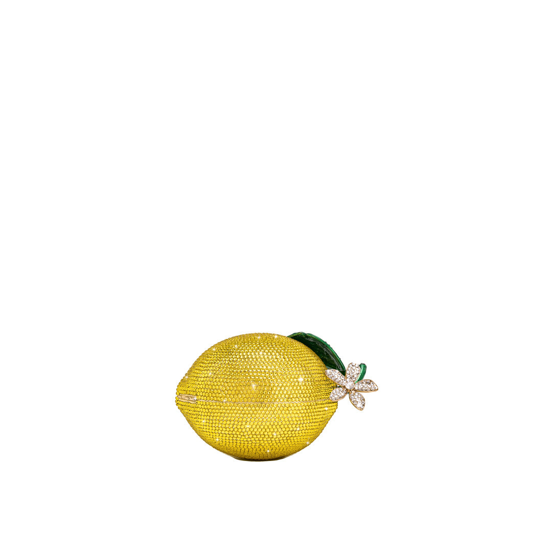 JW PEI Lemon-Inspired Rhinestone Clutch - Yellow