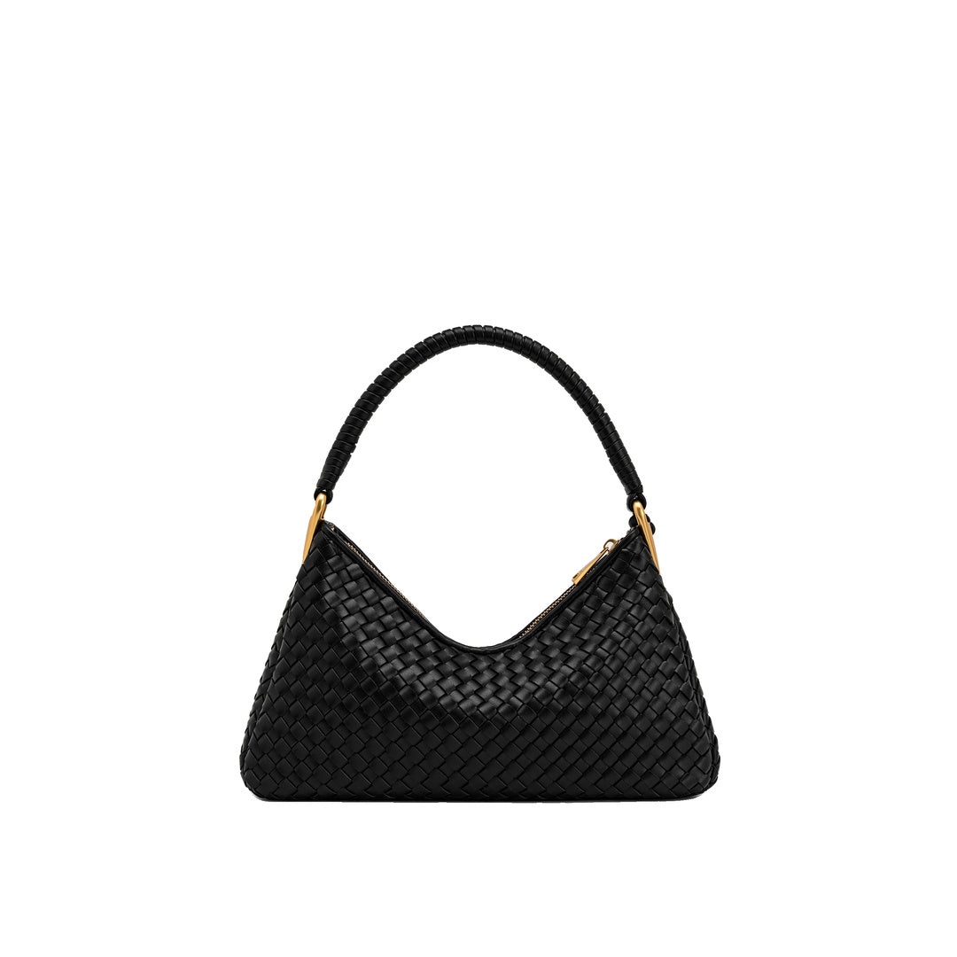 JW PEI Lorena Woven Shoulder Bag - Black