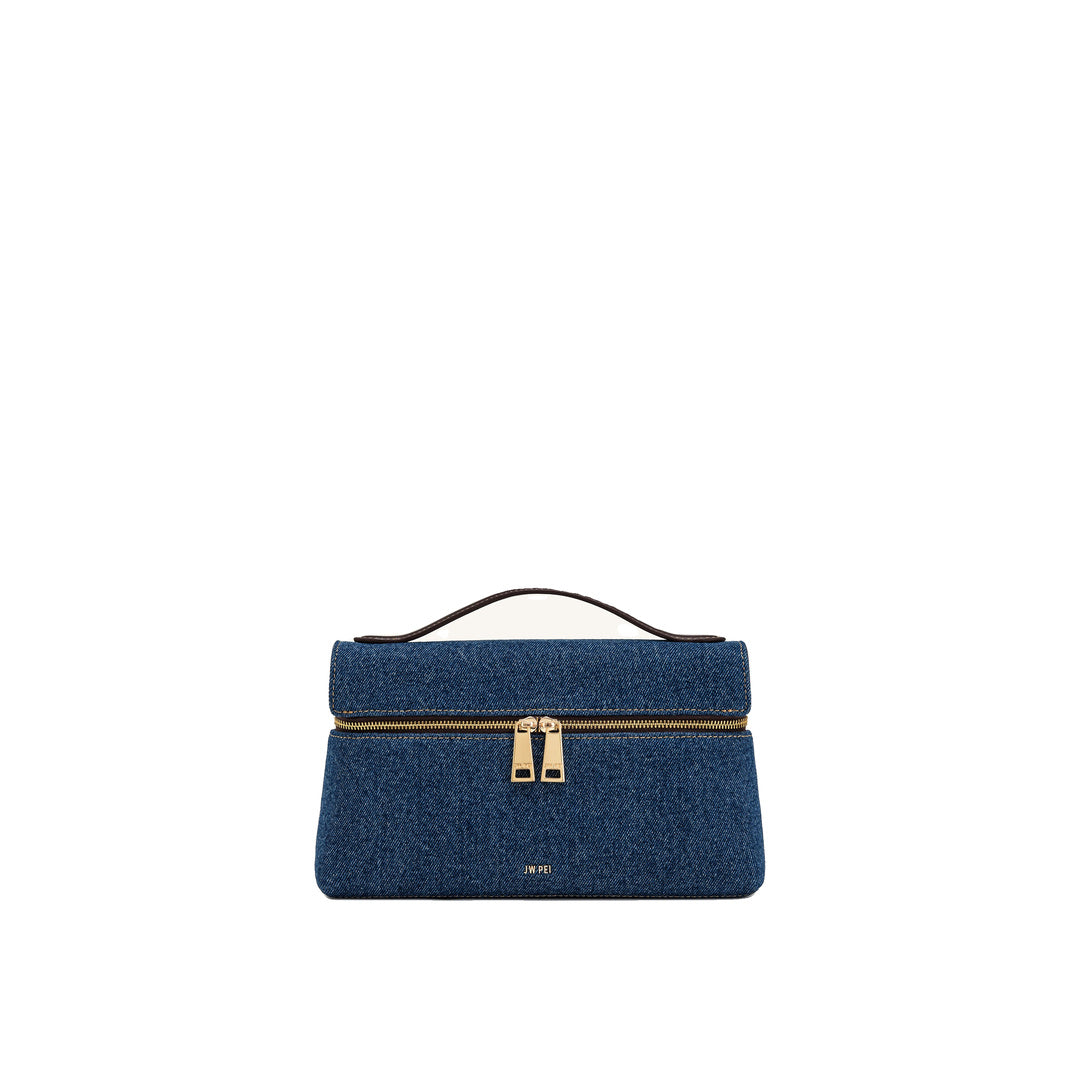 JW PEI Thea Top Handle Bag - Blue Denim