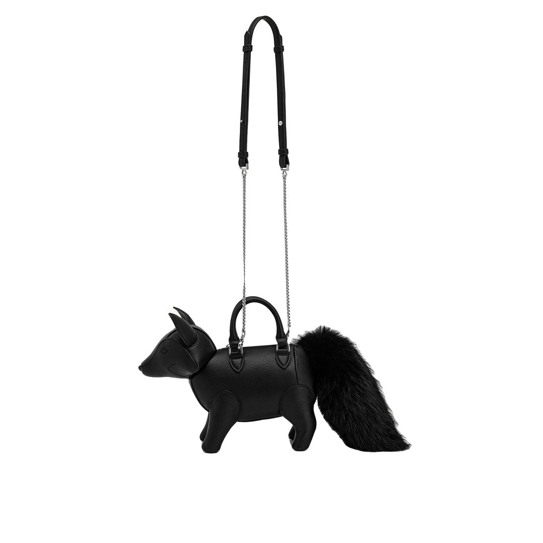 JW PEI Kai Fox Shaped Top Handle Bag - Black