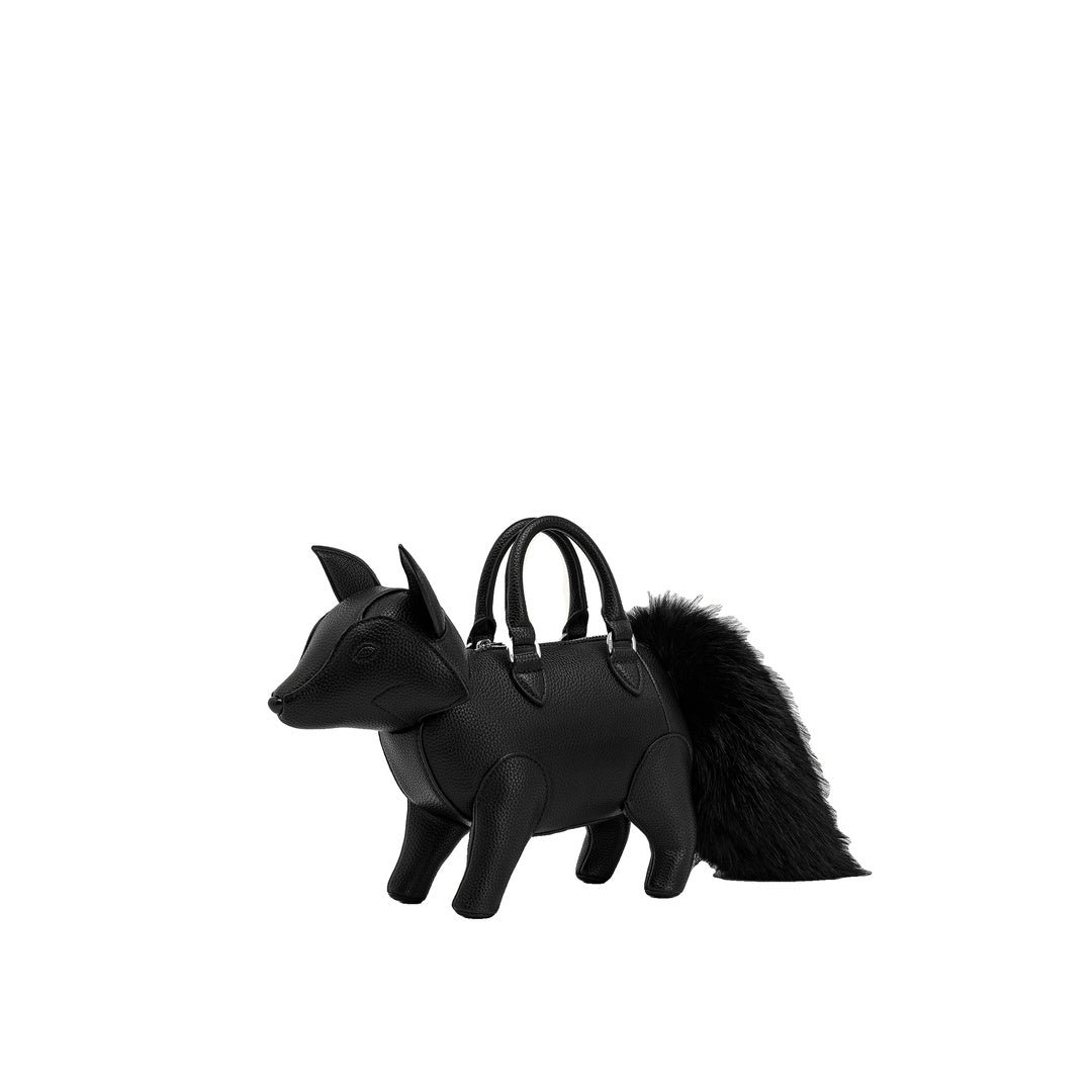 JW PEI Kai Fox Shaped Top Handle Bag - Black