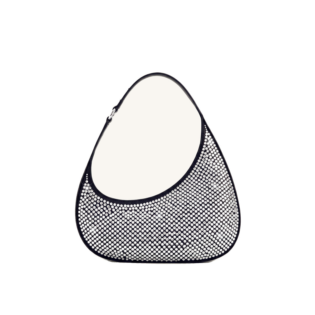 JW PEI Harlee Artificial Crystal Shoulder Bag - Black
