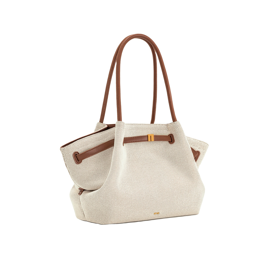 JW PEI Hana Large Tote Bag - Brown Canvas