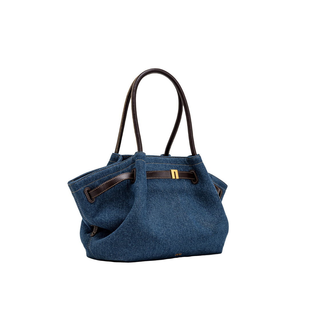 JW PEI Hana Medium Denim Tote Bag - Blue Denim