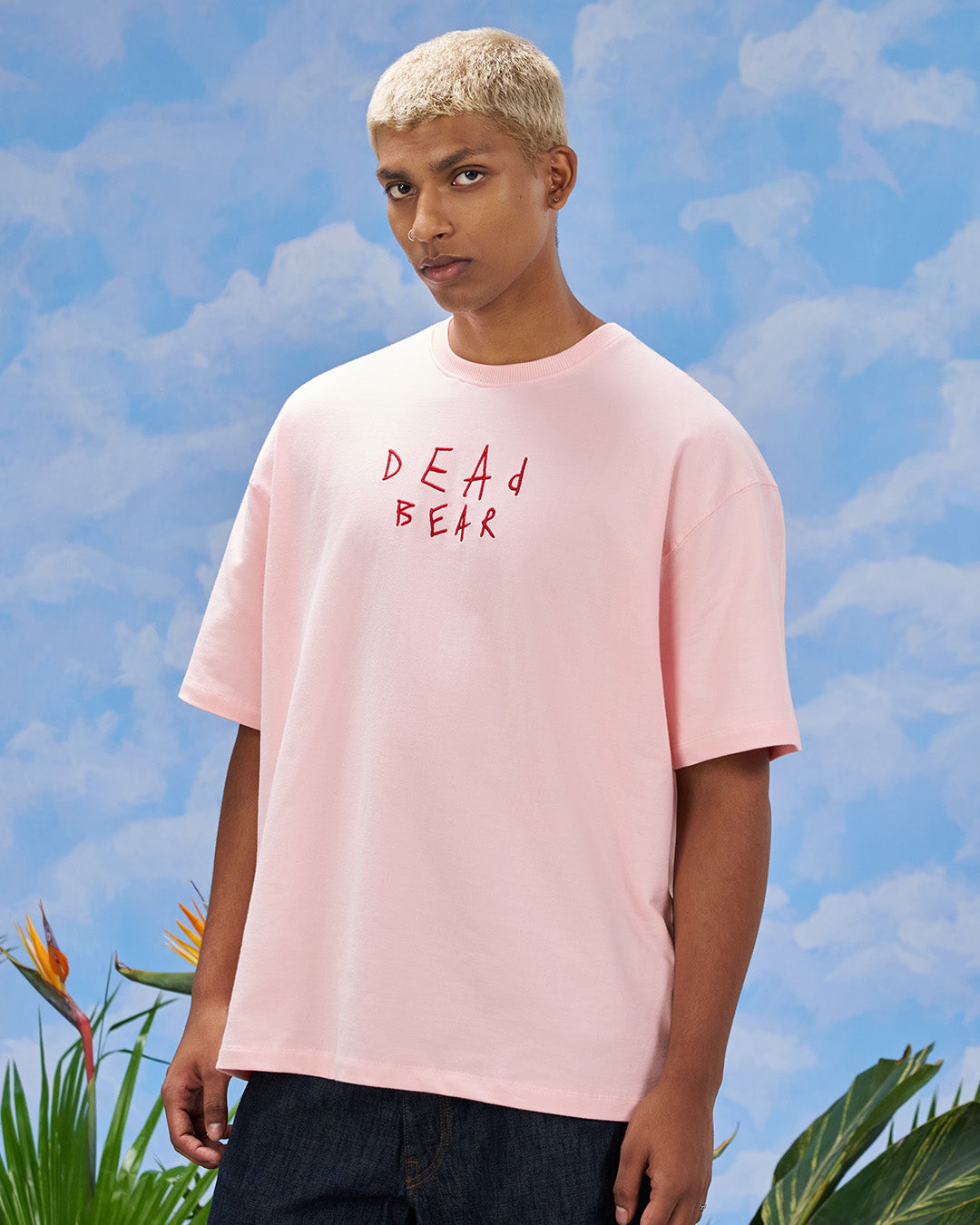 Scribbled Logo Tee Pink