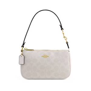 COACH Nolita 19 In Signature Canvas Gold White Chalk