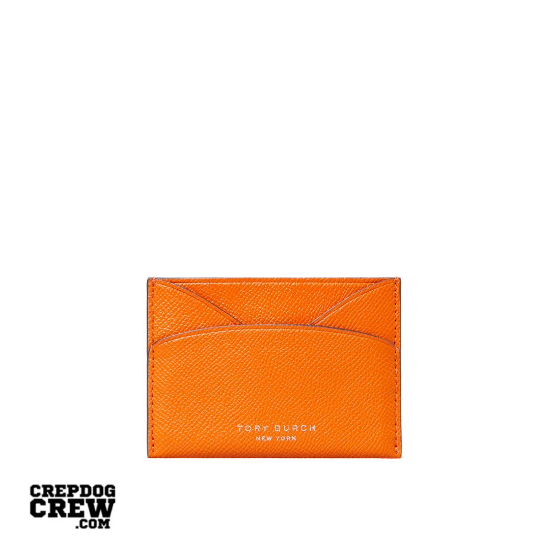 TORY BURCH ROMY FLAT CARD CASE orange