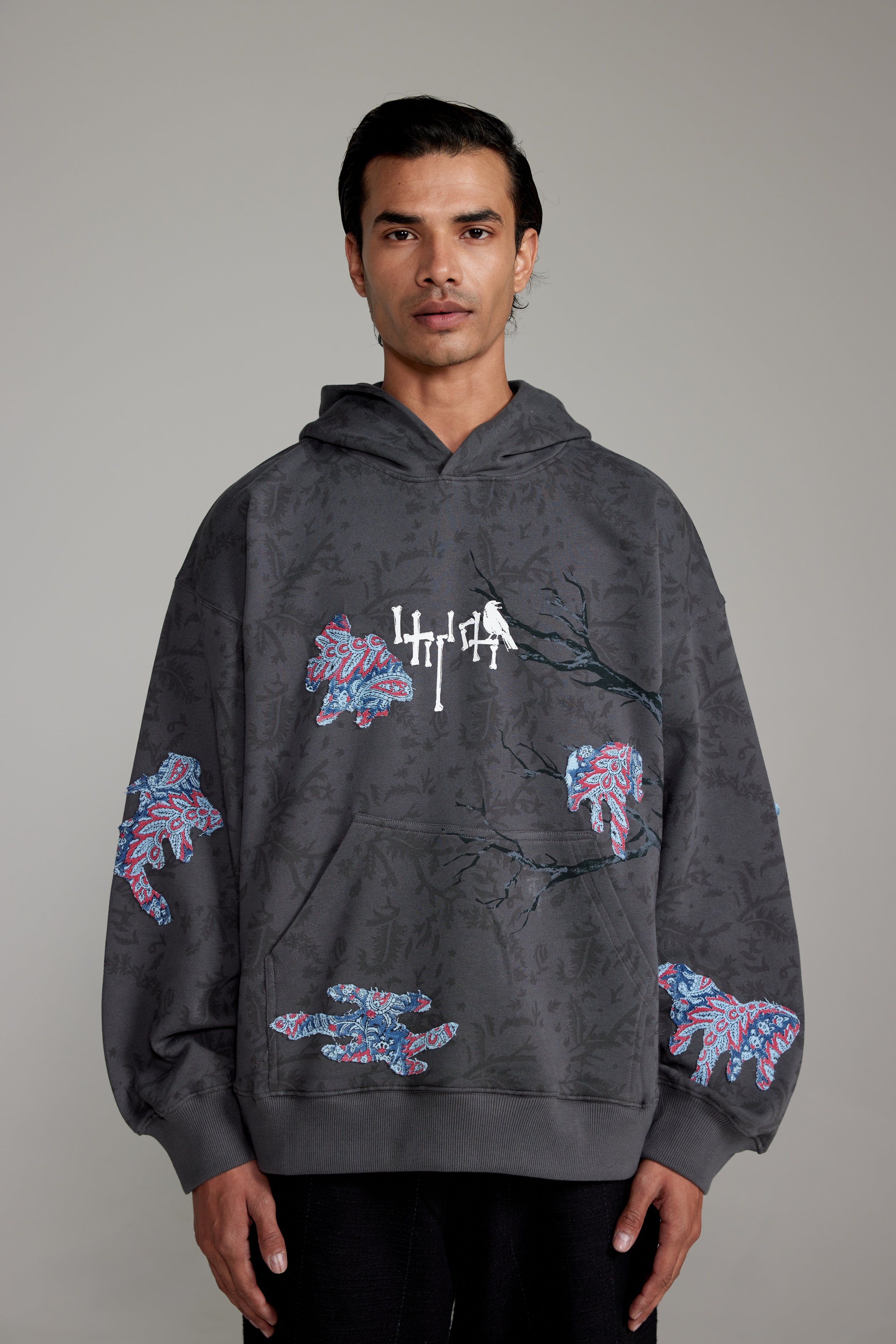 “Persistence of Time” Block Print-Hoodie