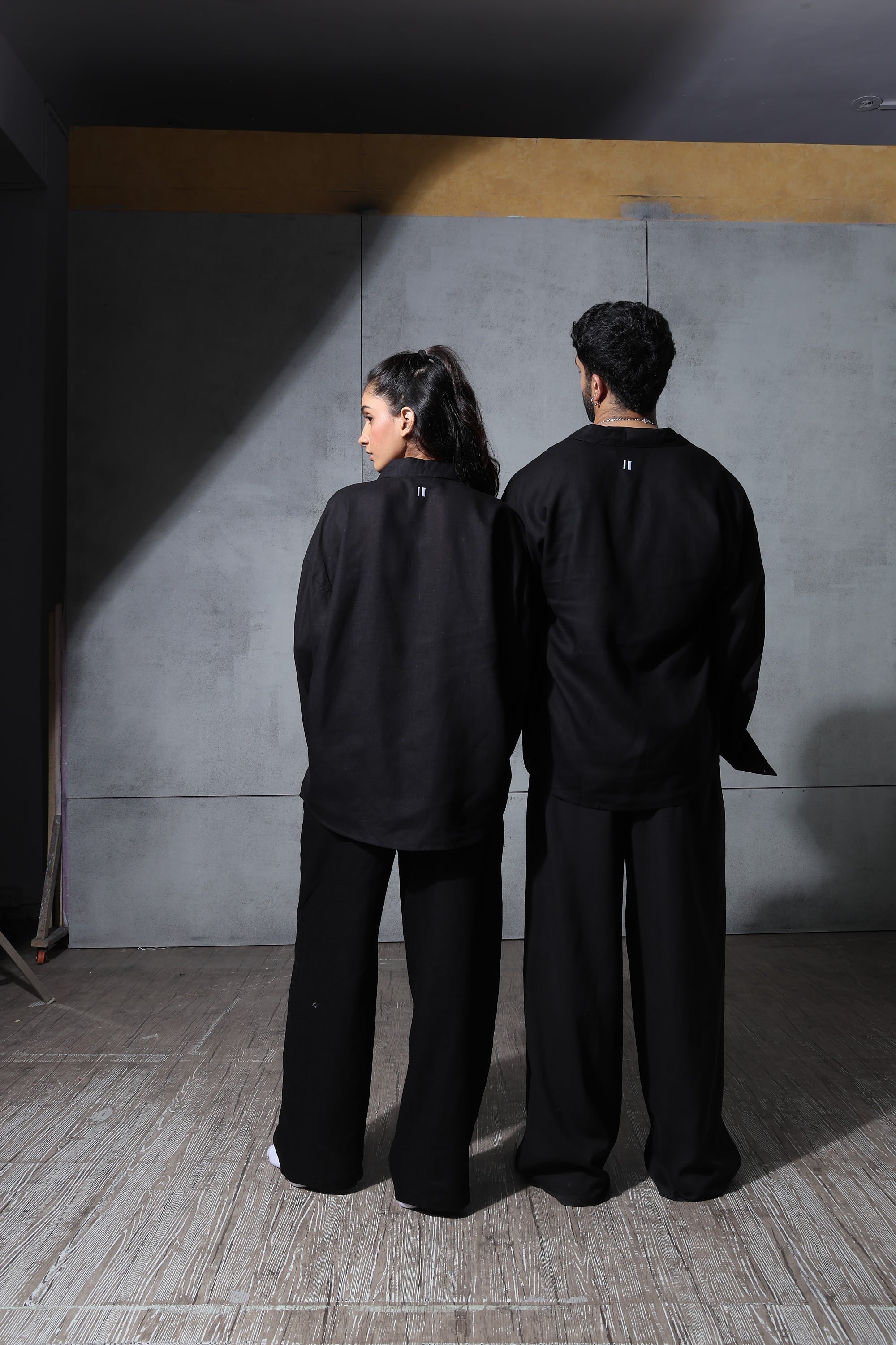 Black Linen Co-Ord Set