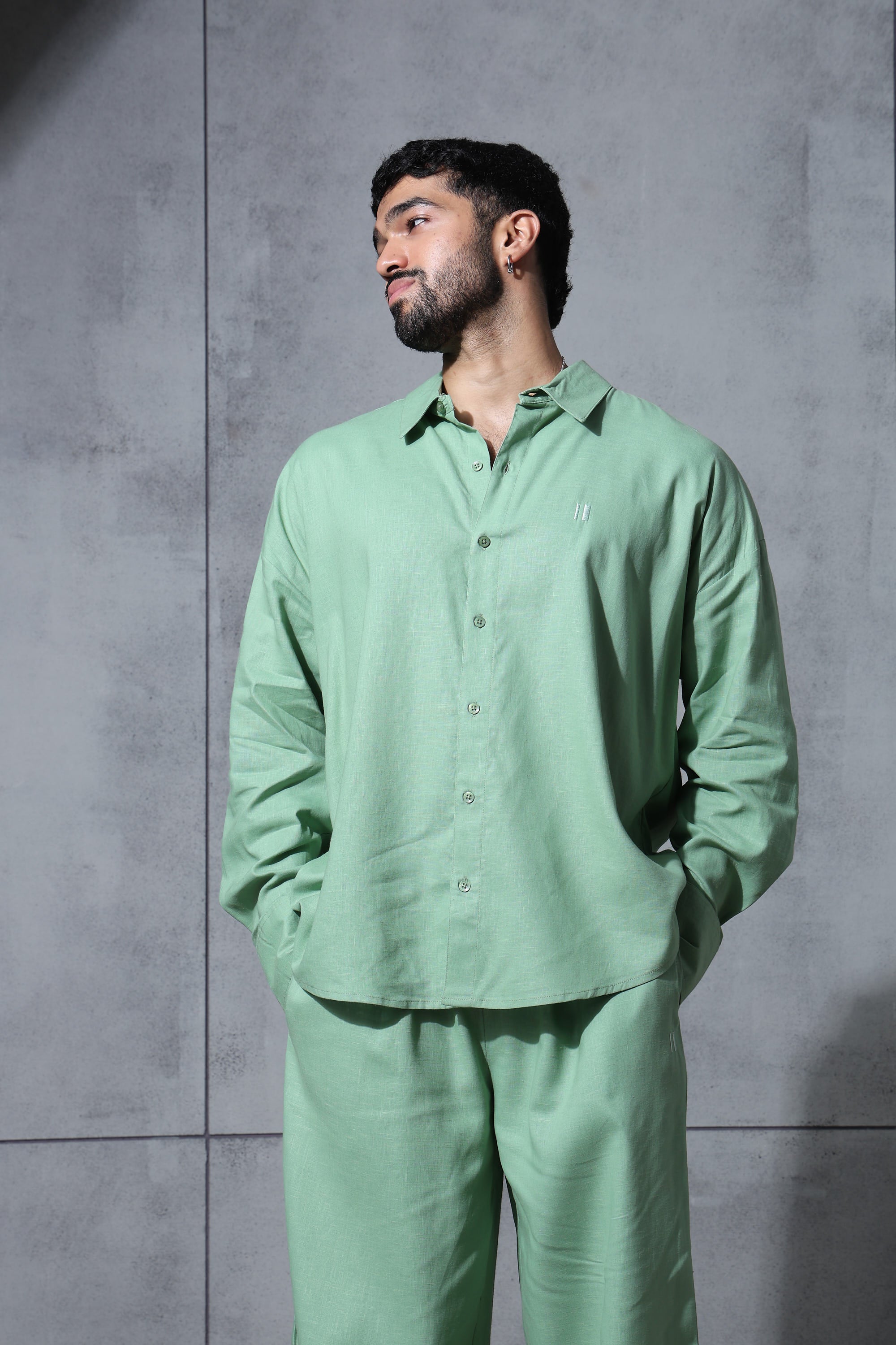 Matcha Mist Linen Co-Ord Set