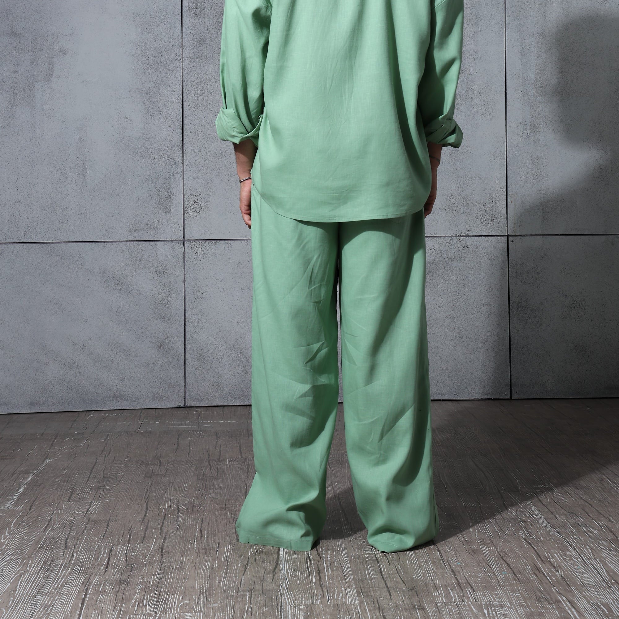 Matcha Mist Linen Pants